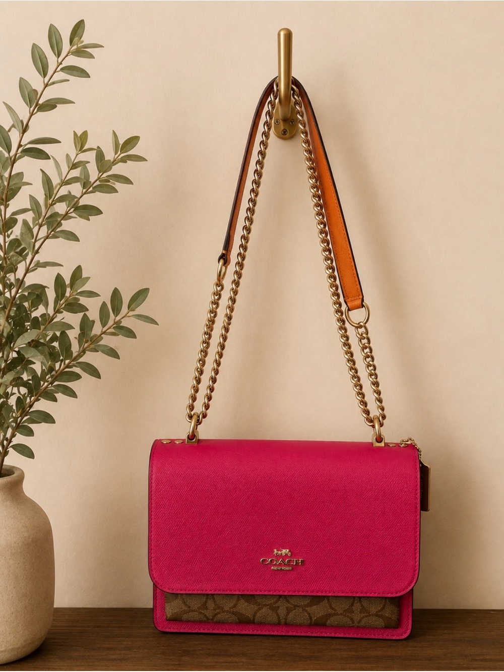 Coach Klare Crossbody in Pink and Orange